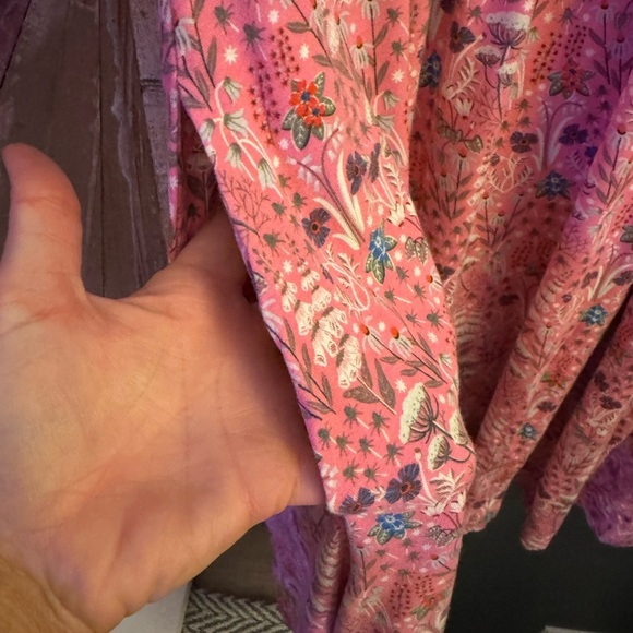 Boden Crew Neck Jersey Dress in Strawberry, Wildflower Bloom - Picture 5 of 6